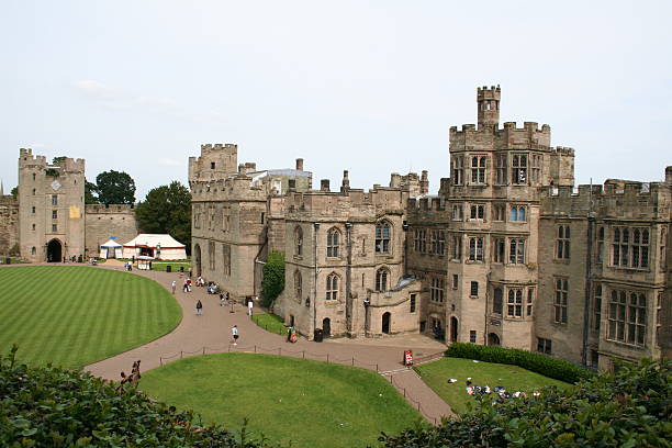 Warwick Castle Warwick Castle in England. warwick uk stock pictures, royalty-free photos & images