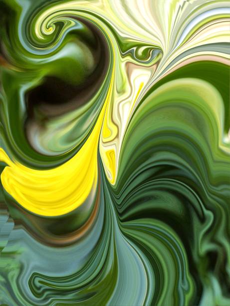 istock Yellow and green illustration background design 1451975262