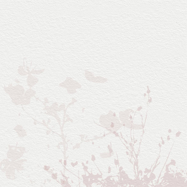 istock Delicate watercolor botanical digital paper floral background in soft basic nude beige tones. Neutral elegant pattern on white organic paper texture 1451976760