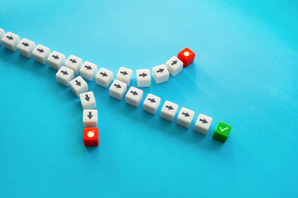 istock Go to the end to victory, stay on the path. 1451977239