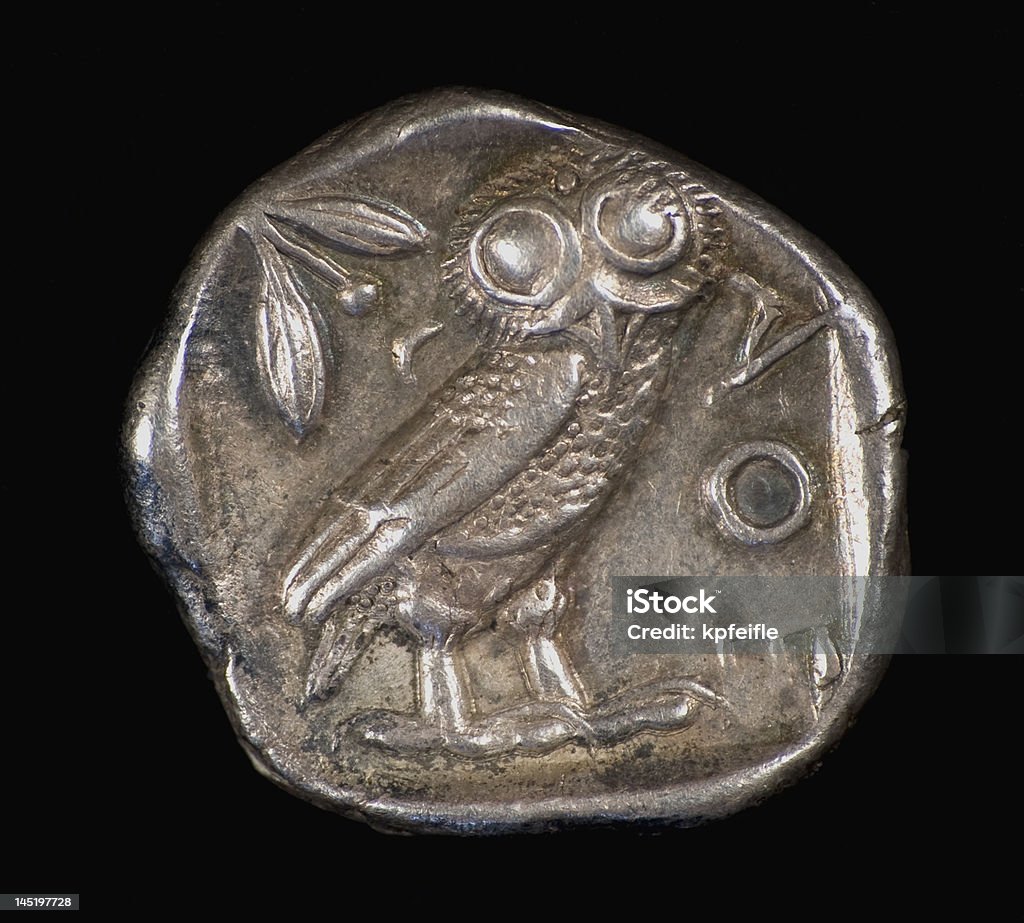Древние Афины Монета (альтернативная - Стоковые фото Монета роялти-фри