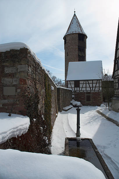 Medieval Winter stock photo