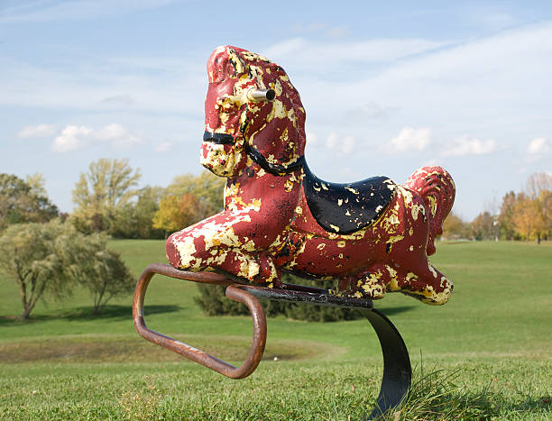 istock Child's Playground Horse Ride 145197852