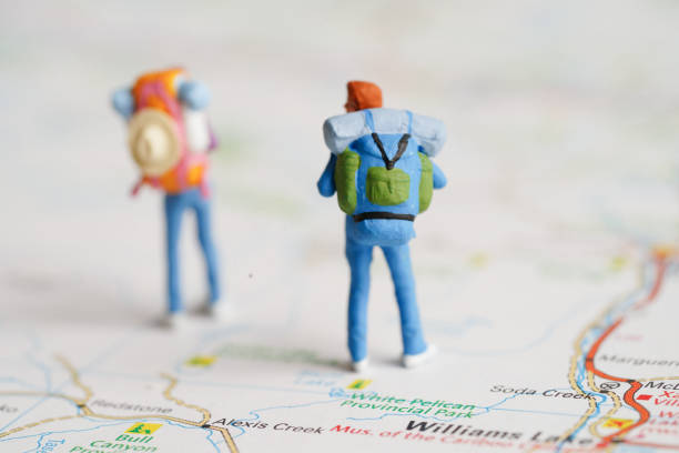 istock Business people rushing and going on a long trip for a work meeting at office. 1451981737
