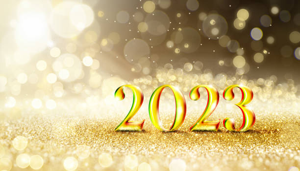 istock Happy New Year Background. Start to 2023. 3D illustration 1451983097