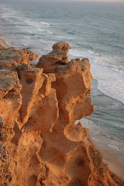 Rock above the sea stock photo