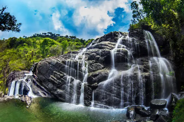 Photo of Baker’s Falls at Horton Plains, Sri Lanka