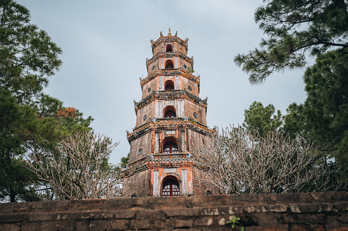Thien Mu Pagoda in Hue, Central Vietnam