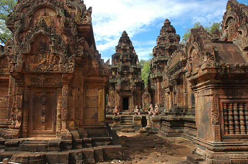 Banteay Srei Pink Sandstone Temple, Siem Reap, Cambodia