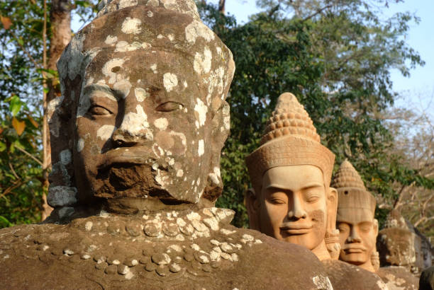 istock Giants in Front Gate of Angkor Thom 1452032506