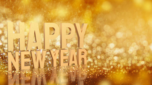 istock The gold happy new year on bokeh for holiday concept 3d rendering 1452033621