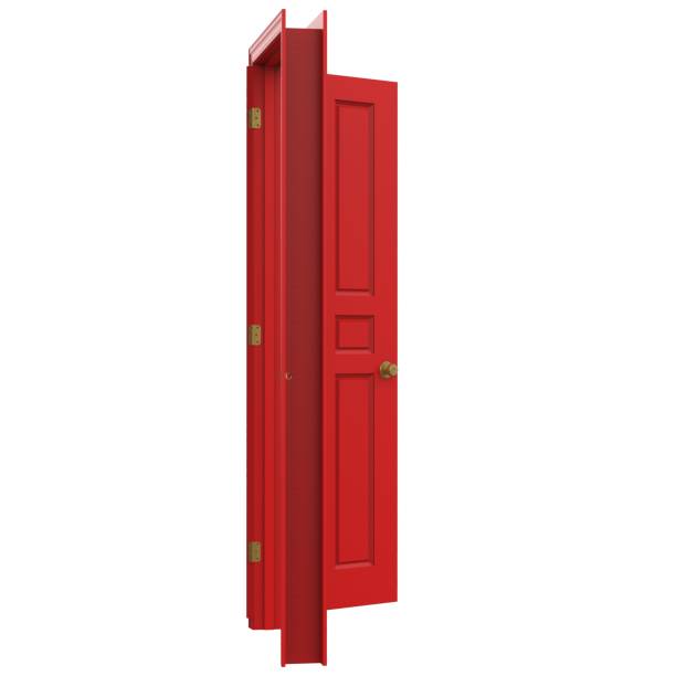 istock open isolated door closed 3d illustration rendering 1452035609