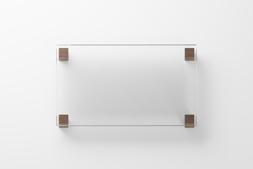 Flat lay 3D Rectangular acrylic display for accessories
