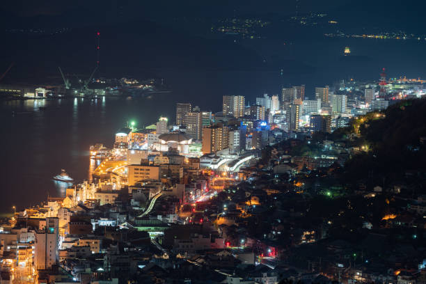 istock Night view of Onomichi city 1452061031