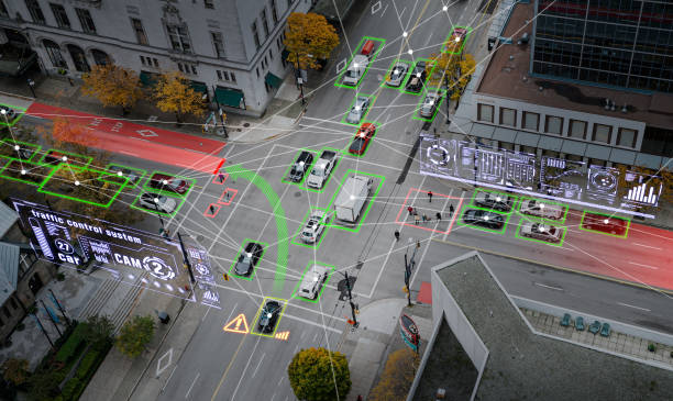 умный город - sensor стоковые фото и изображения