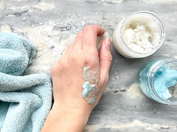 istock Homemade Dead Sea salt scrub. 1452073464
