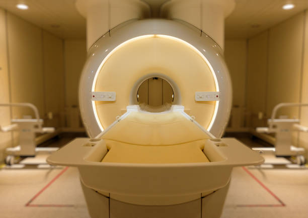 MRI Scanner  or Magnetic resonance imaging scanner machine in Hospital . stock photo