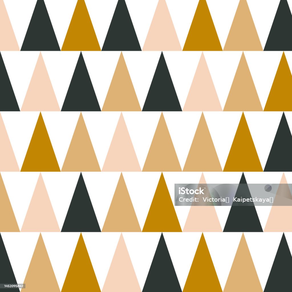 Triangle Seamless Stock Illustration - Download Image Now - Abstract ...