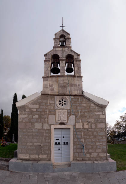 istock White stone christian orthodox chirch on green grass lawn front view wide panorama 1452108452