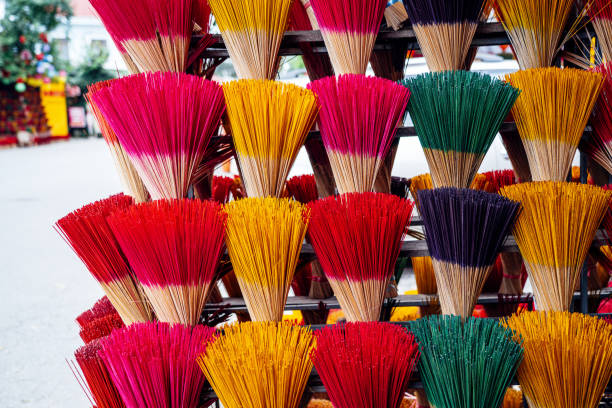 istock coloured incense sticks on display, Hue, Vietnam 1452115795