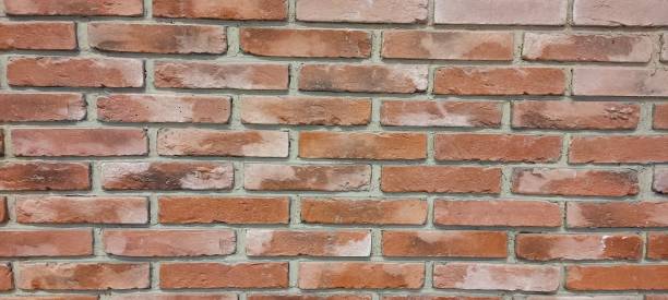 wall, red brick material from red clay.  wallpapers, backgrounds, arts.
