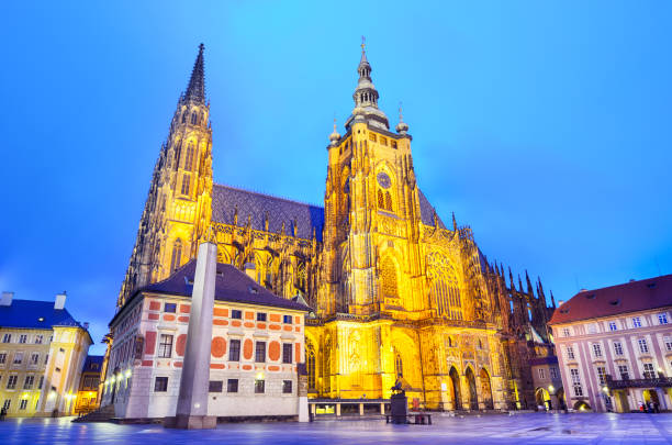 istock St. Vitus cathedral in night 1452135271