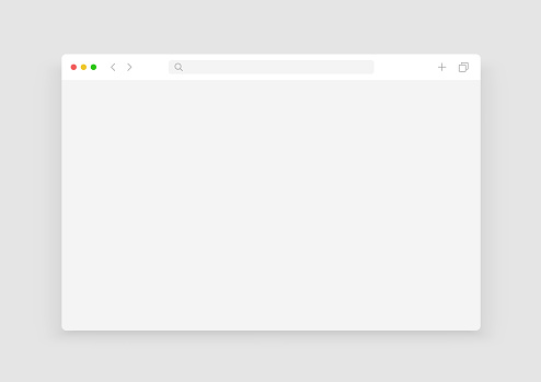 Web Browser Window Mockup User Interface Template Light Modern Design ...
