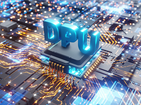 Data Processing Unit Cpu 5g Circuit Board Cloud Computing Stock Photo ...