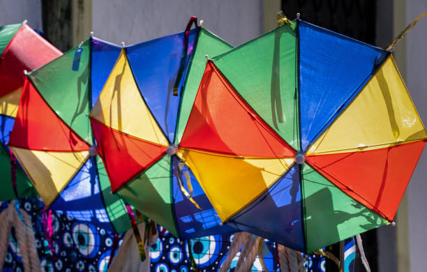 istock Frevo umbrellas from Olinda 1452145616