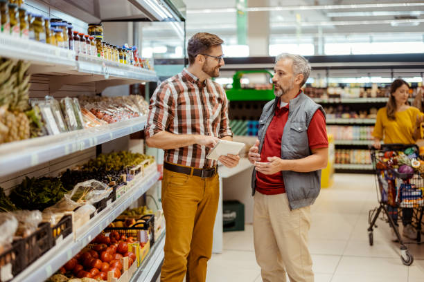 istock Grocery Store Manager Training New Male Employee 1452145783