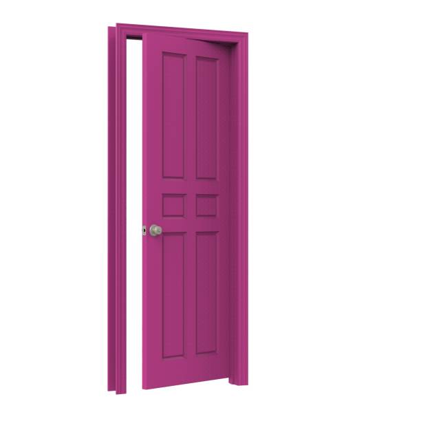 istock open isolated door closed 3d illustration rendering 1452146086