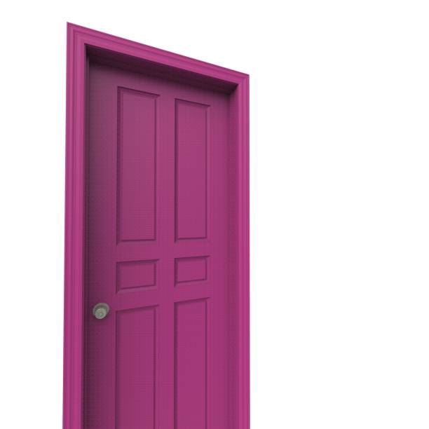 istock open isolated door closed 3d illustration rendering 1452146129