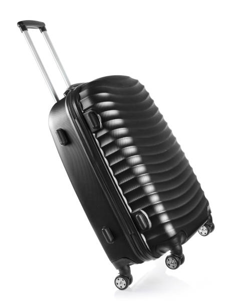 istock Black travel suitcase on white 1452154999