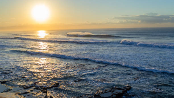 istock Beach Ocean Waves Horizon Sunrise 1452155711