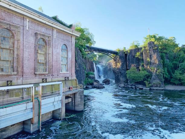 istock House by the waterfall and a bridge on a sunny morning 1452163789