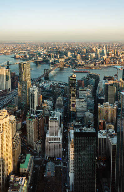 istock Aerial View of Downtown Manhattan / NYC 1452169589