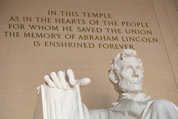 Lincoln memorial Lincoln memorial in Washington DC (District of Columbia), United States of America washington dc slavery the mall lincoln memorial stock pictures, royalty-free photos & images