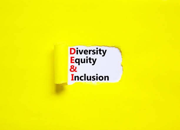 istock DEI, Diversity equity and inclusion symbol. Concept words DEI diversity equity and inclusion on white paper on beautiful yellow background. Business DEI diversity equity and inclusion concept. 1452178493