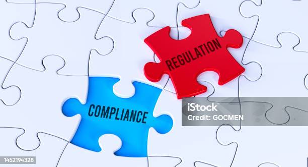 Compliance And Regulation Puzzle Concept Stock Photo - Download Image Now - Obedience, Conformity, Rules