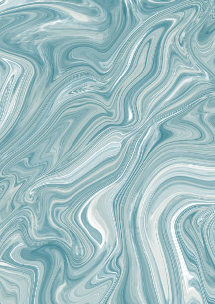 istock Liquid marble texture Background. Colorful marble texture, liquid paint texture in blue colors. Trendy illustration for textiles and interior. Winter concept 1452212121