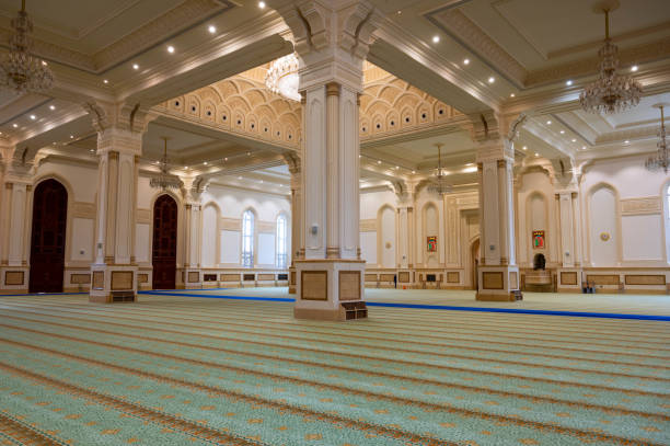 istock Prayer hall, Sultan Qaboos mosque, Salalah, Oman 1452215013