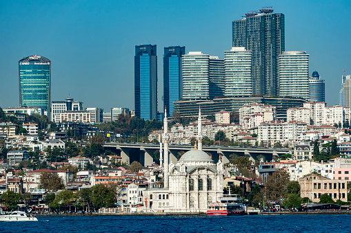Skyline of ataşehir Istanbul from çamlıca hill
