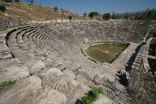 Theater of Aphrodisias Ancient City in Geyre, Aydin, Turkiye