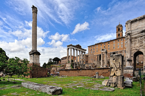 A picture of the amazing roman forum