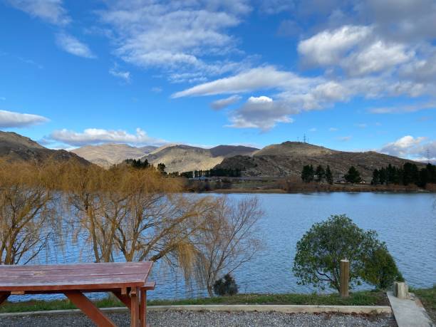 istock Winters day by the lake 1452223653