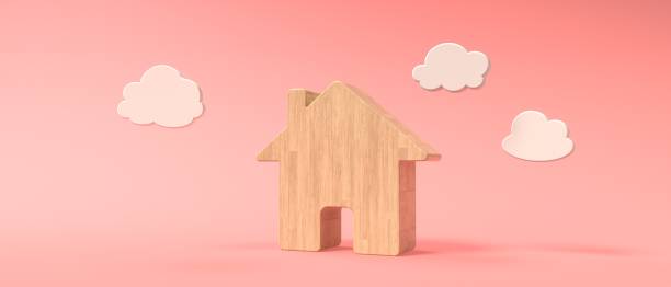 istock Miniature toy house - Real estate theme - 3D 1452229305