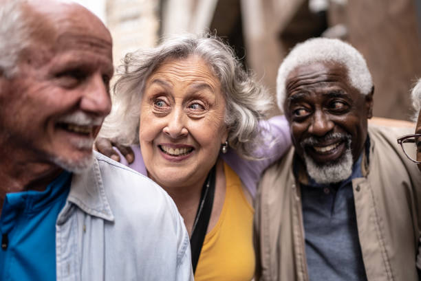 istock Senior friends looking a view outdoors 1452240819
