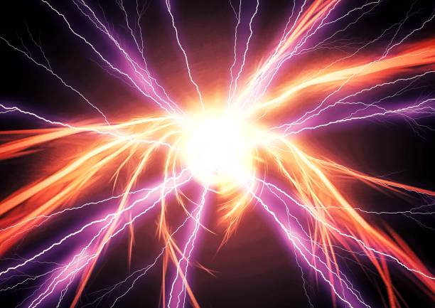 istock 3d illustration of colorful sparks exploding in science and technology concept 1452241576