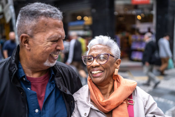 istock Senior couple embracing outdoors 1452241659