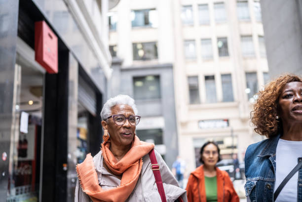 istock Senior friends walking outdoors 1452241663